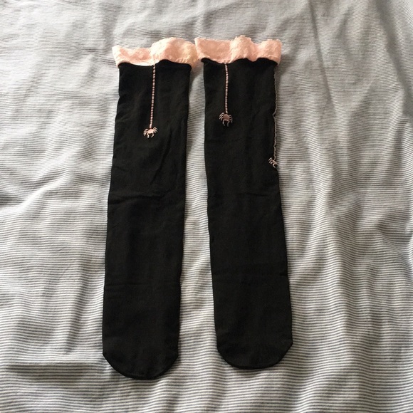 Black Thigh High Socks - Picture 3 of 6